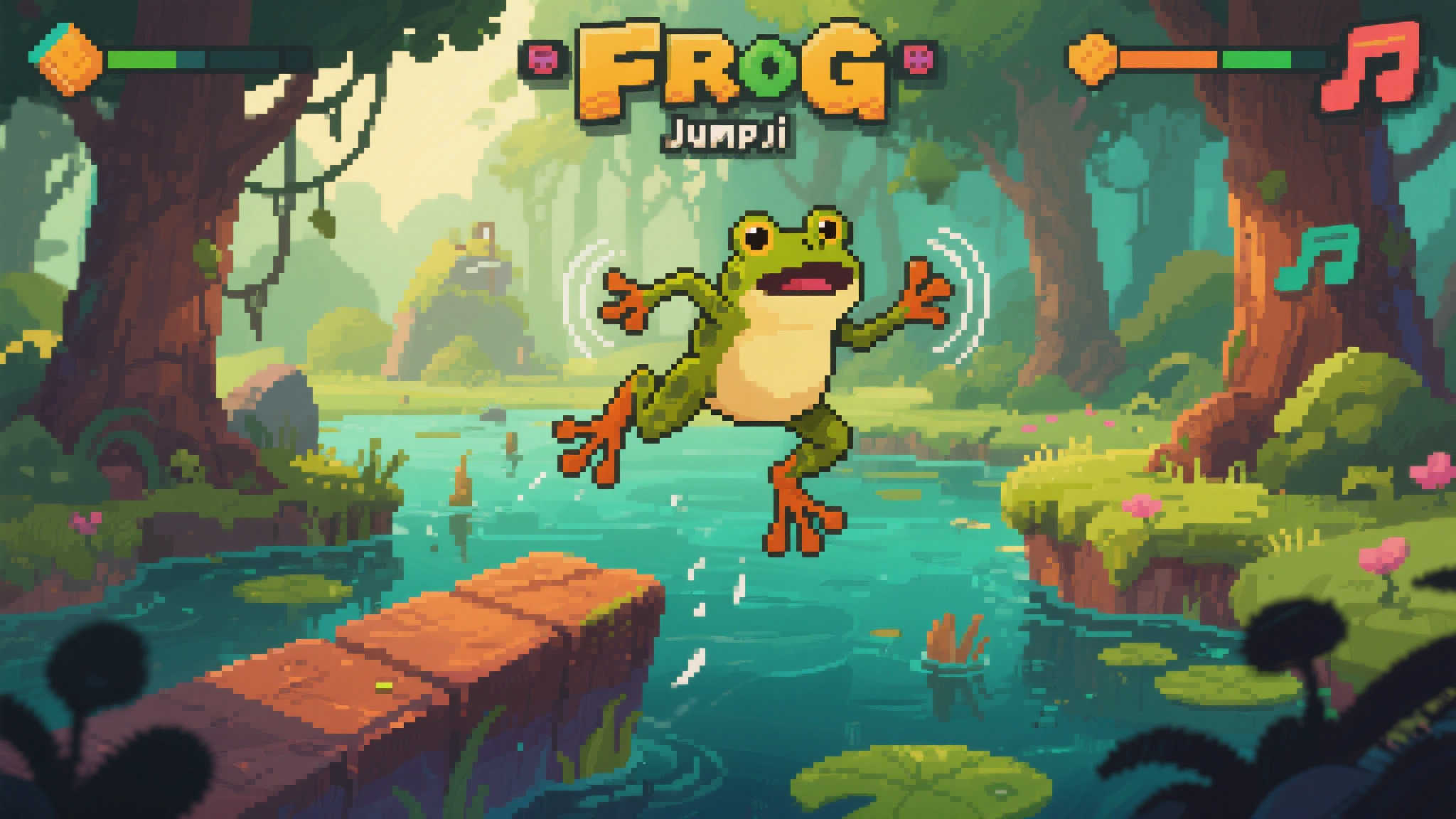 在视觉表现上，《Frog Legs》采用